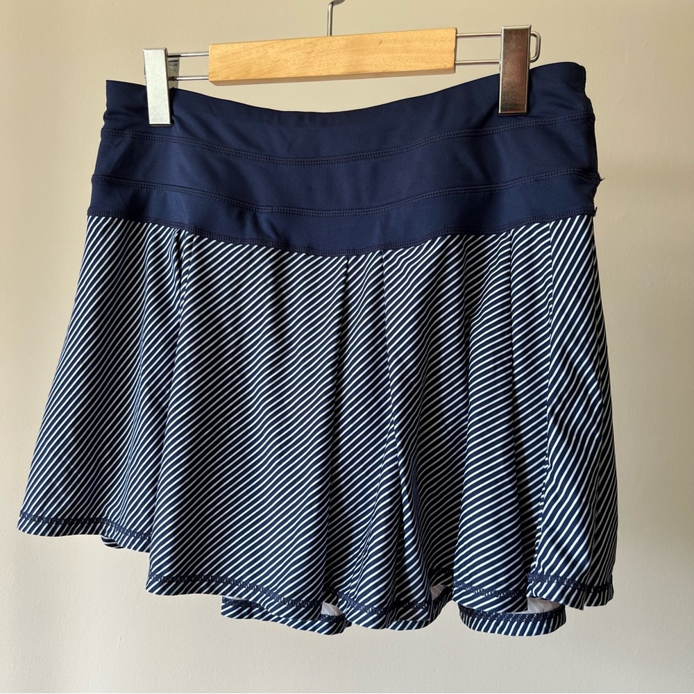 Kyodan Navy Blue Striped Skirt (short-skirt)